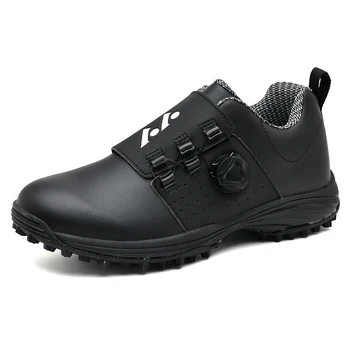 Обувь для гольфа Мужская водонепроницаемая дышащая обувь для гольфа Мужские кроссовки с поворотной пряжкой Высокого качества, большие размеры 39-47