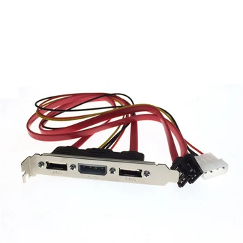 ПК DIY SATA-ESATA и 4Pin IDE Molex Power PCI Разъем для Кронштейна Кабеля в Полный рост для внешнего жесткого диска