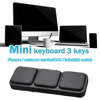 Портативная 1/2/3 Большая Клавиша USB Программируемая Макро-Клавиатура Для Windows Linux macOS Hot Key Mouse One Key Button USB Mini Keyboard