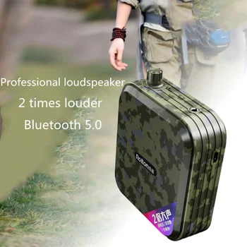 Портативный мощный громкоговоритель Bluetooth 5,0, усилитель голоса, Мегафон с проводным микрофоном, MP3-плеер K600
