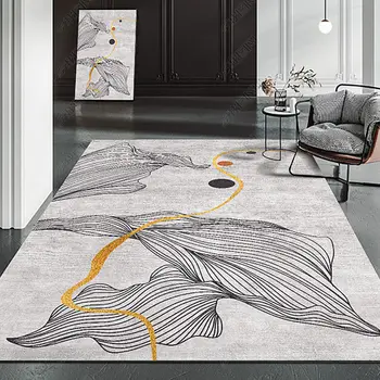 Роскошные ковры в скандинавском стиле для гостиной, Большие моющиеся коврики для спальни, диван, журнальный столик, 3D-ковер для украшения комнаты