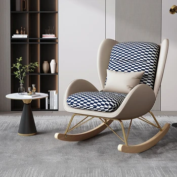 Роскошные стулья в Скандинавском Стиле с поддержкой спины для гостиной, Туалетные столики, кресла-качалки для чтения, Sillon, копии индивидуальной дизайнерской мебели