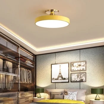 Скандинавский минималистичный современный круглый потолочный светильник креативное освещение гостиной персонализированный потолочный светильник для спальни