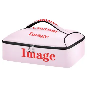 Сумка для пиццы С пользовательским изображением Изолированная сумка Сумка-холодильник Изоляция Складной Портативный пакет со льдом Для Пикника Термосумка для еды Сумка для доставки еды