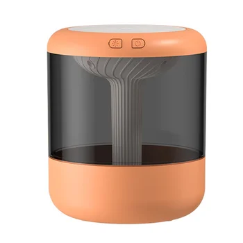 Увлажнитель воздуха Большой емкости 1.2л, Мини Портативный Диффузор эфирного масла, USB-туманообразователь для спальни, Домашний Оранжевый