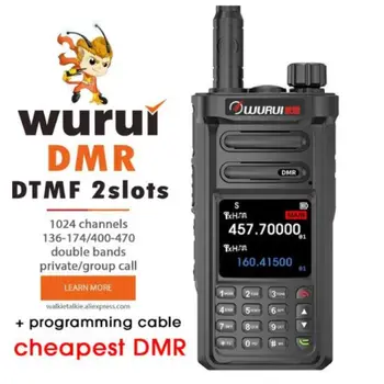 цифровая портативная рация wurui D99 DMR, двухстороннее радио, профессиональный держатель устройства дальнего действия для радиолюбителей UHF VHF, оборудование для любителей всех диапазонов